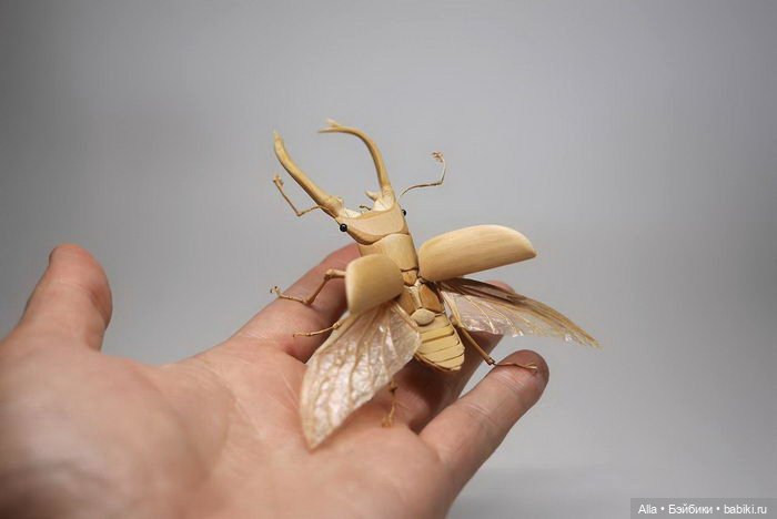 Скульптуры насекомых Noriyuki Saitoh, Япония (фото 7)