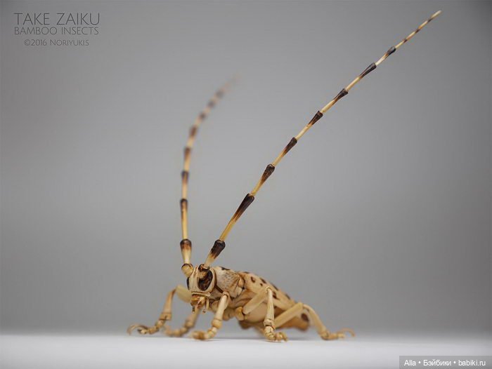 Скульптуры насекомых Noriyuki Saitoh, Япония