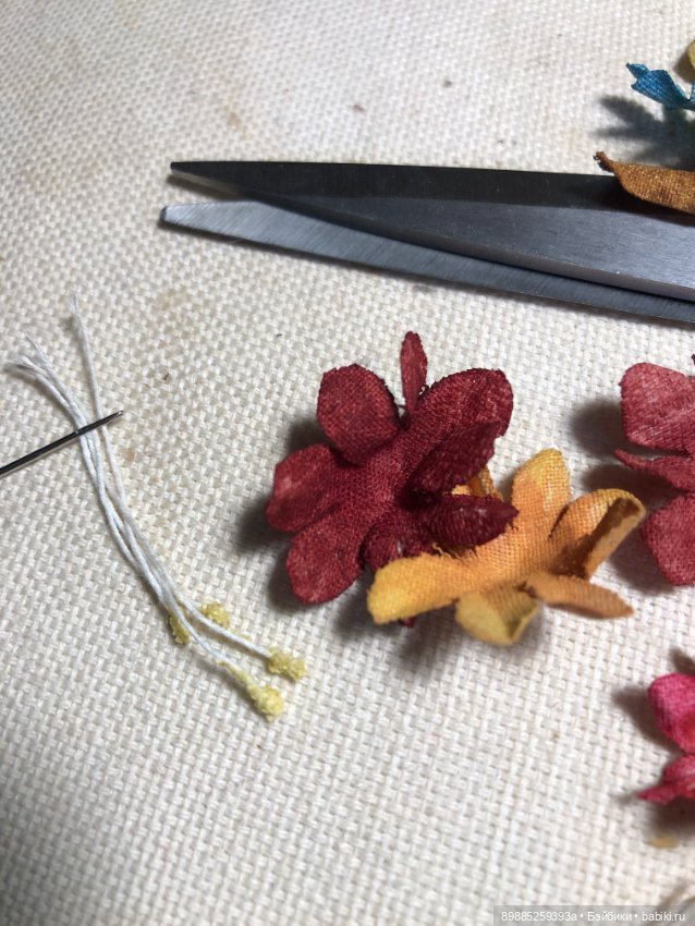 Изготовление Простых цветочков (фото 8)