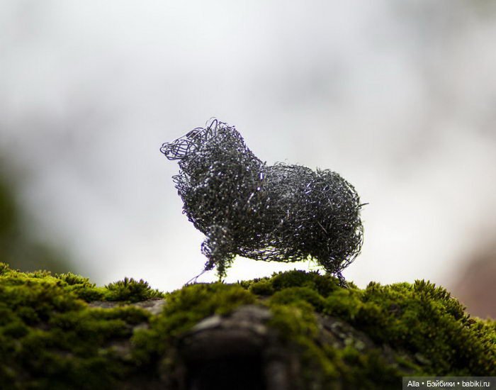 Железные скульптуры из проволоки Nevena Atanasova (фото 4)