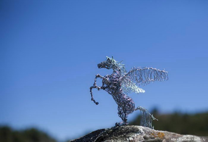 Железные скульптуры из проволоки Nevena Atanasova (фото 9)