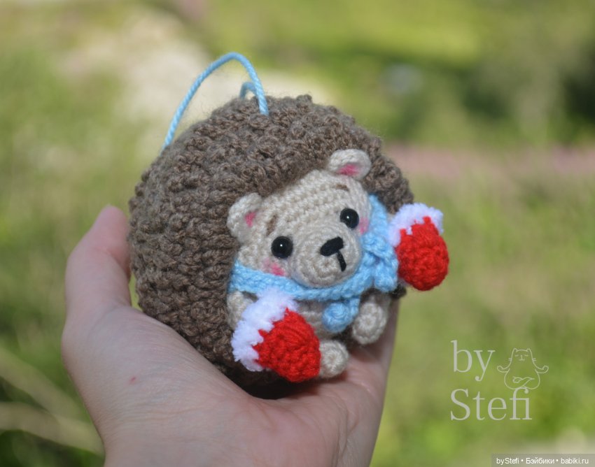 Ёжик в варежках — Вязаные игрушки и амигуруми: крючком (фото 4)