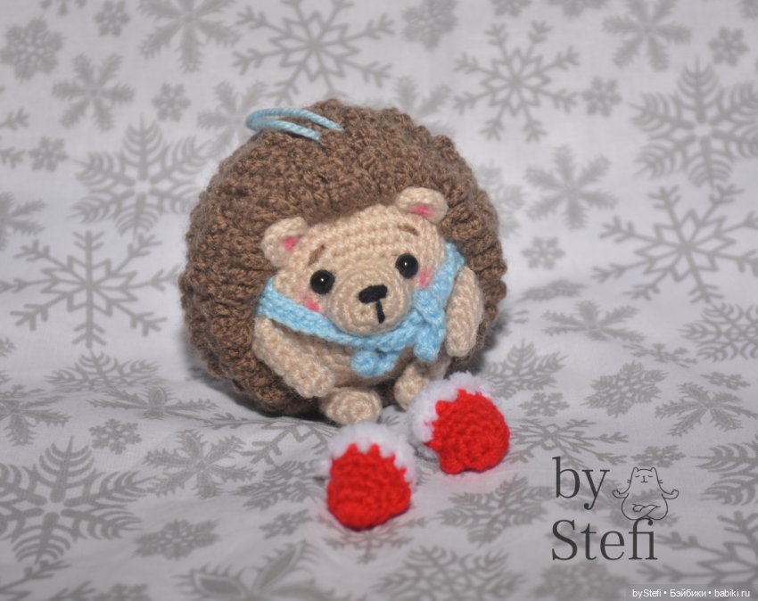 Ёжик в варежках — Вязаные игрушки и амигуруми: крючком