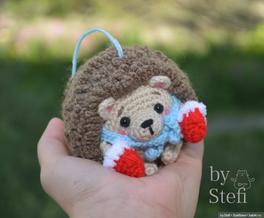 Ёжик в варежках — Вязаные игрушки и амигуруми: крючком (фото 5)