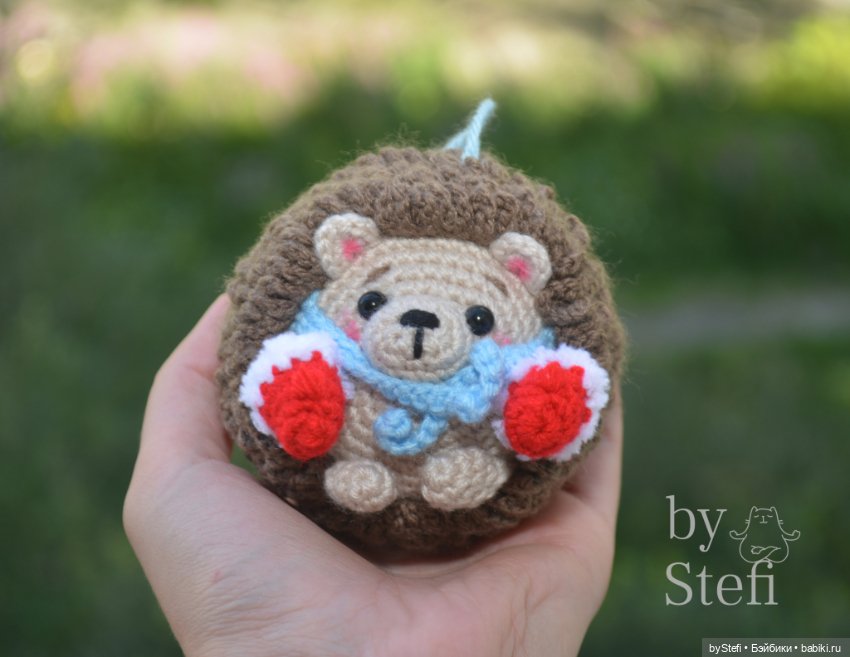 Ёжик в варежках — Вязаные игрушки и амигуруми: крючком (фото 6)