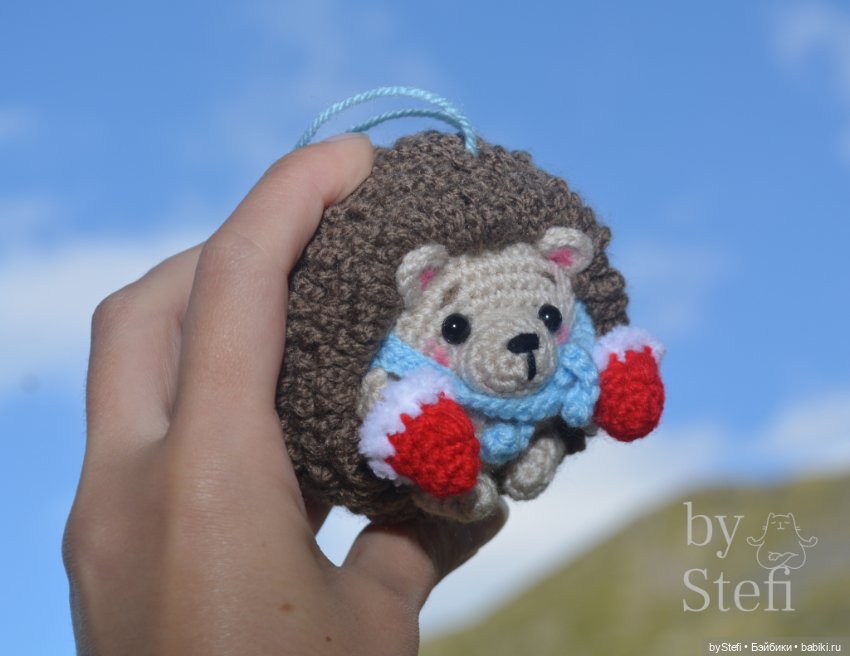 Ёжик в варежках — Вязаные игрушки и амигуруми: крючком (фото 7)