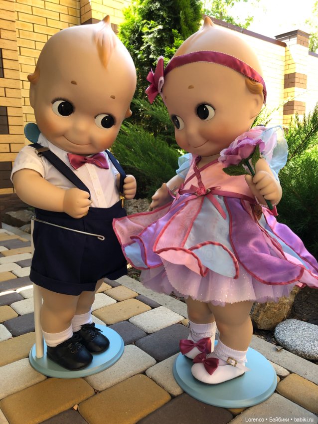 Сладкая парочка — Куклы Kewpie (Кьюпи): ангелочки Rose O'Neill