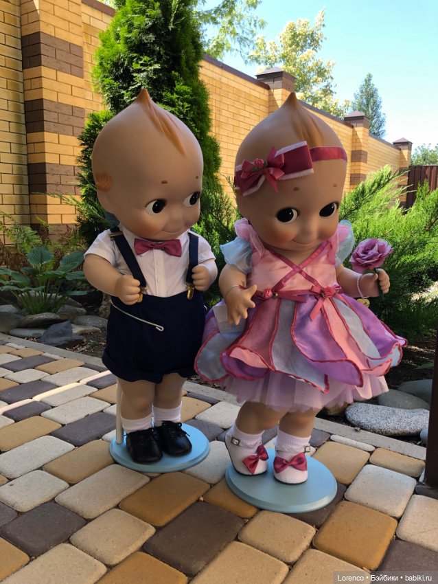 Сладкая парочка — Куклы Kewpie (Кьюпи): ангелочки Rose O'Neill