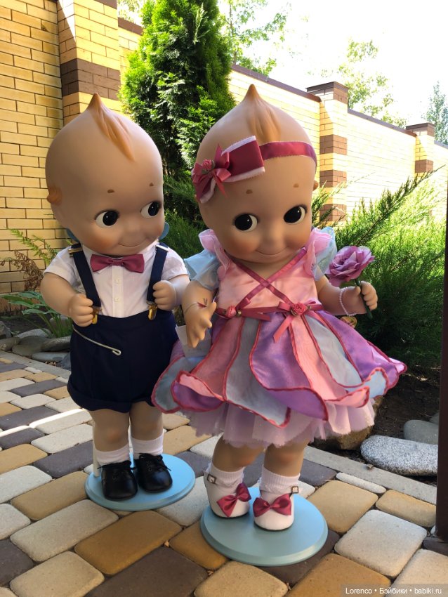 Сладкая парочка — Куклы Kewpie (Кьюпи): ангелочки Rose O'Neill