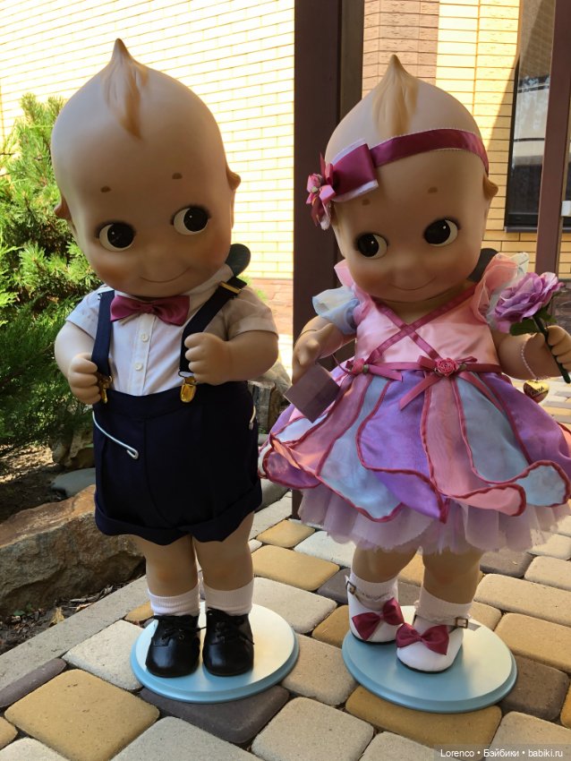 Сладкая парочка — Куклы Kewpie (Кьюпи): ангелочки Rose O'Neill