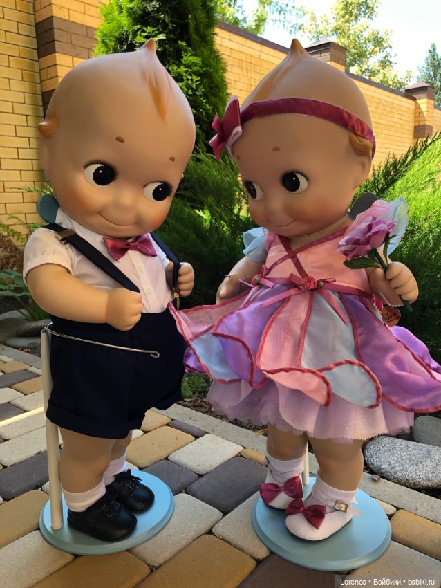Сладкая парочка — Куклы Kewpie (Кьюпи): ангелочки Rose O'Neill