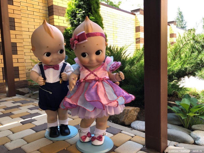 Сладкая парочка — Куклы Kewpie (Кьюпи): ангелочки Rose O'Neill