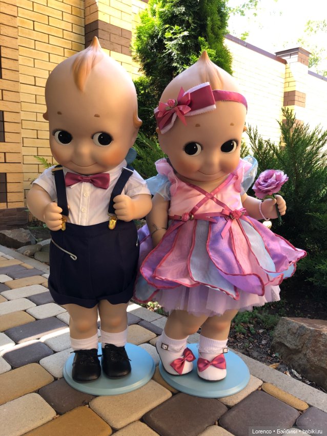 Сладкая парочка — Куклы Kewpie (Кьюпи): ангелочки Rose O'Neill