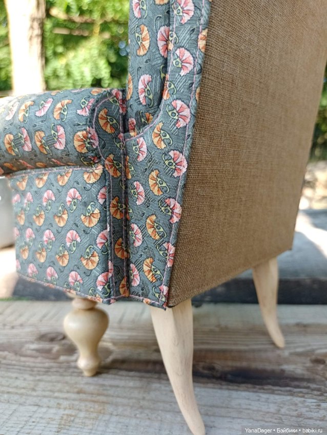 Пара кресел. Закончила — Мебель для кукол и домиков: фото