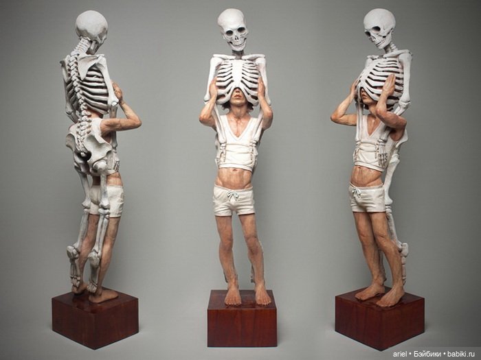 Деревянные скульптуры Yoshitoshi Kanemaki