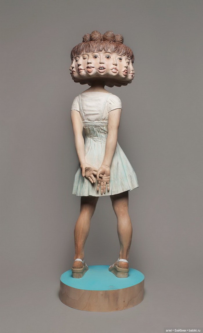 Деревянные скульптуры Yoshitoshi Kanemaki (фото 3)