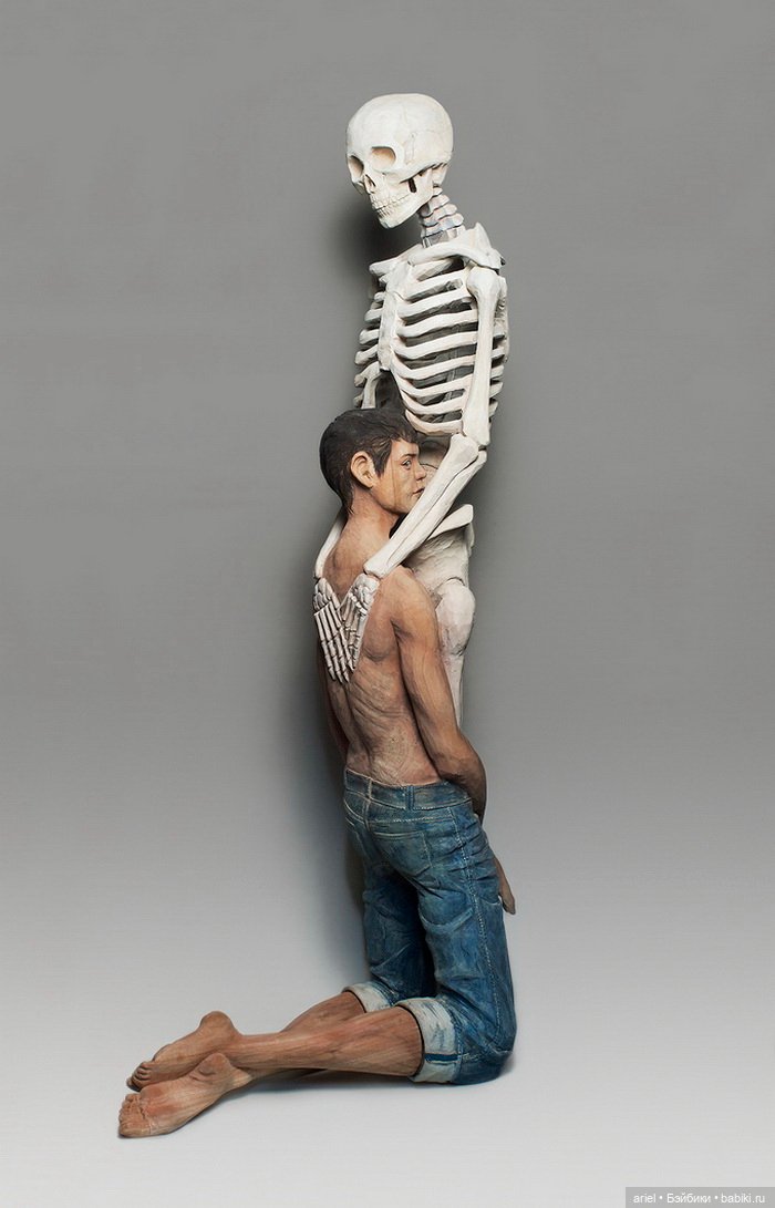 Деревянные скульптуры Yoshitoshi Kanemaki (фото 2)