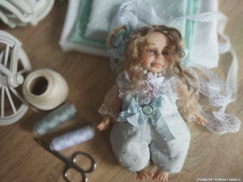 Крошка в ладошках — Лепка авторских кукол: полимерная глина (фото 6)