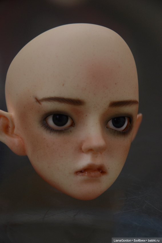 Покрасила новобранца!^-^ — Гибридизация кукол BJD (БЖД): пересадка головы (фото 3)