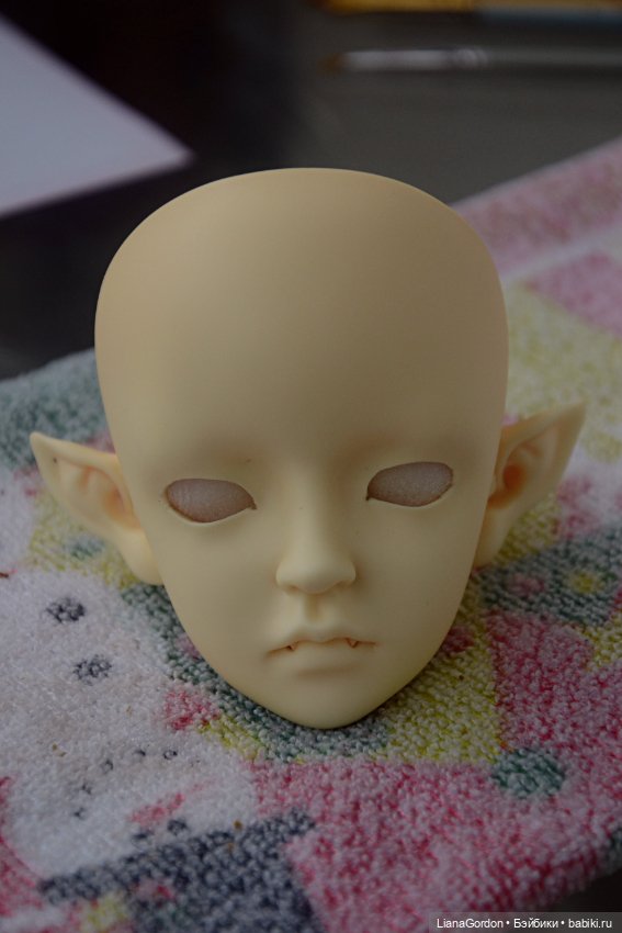 Покрасила новобранца!^-^ — Гибридизация кукол BJD (БЖД): пересадка головы