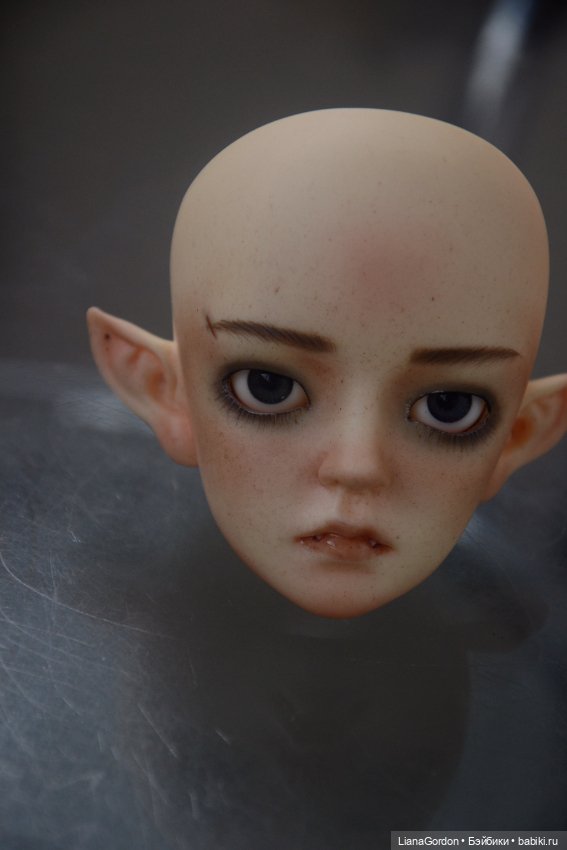 Покрасила новобранца!^-^ — Гибридизация кукол BJD (БЖД): пересадка головы (фото 4)