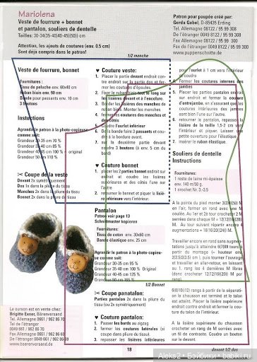 Старые журналы по рукоделию для кукол Andrea 0516