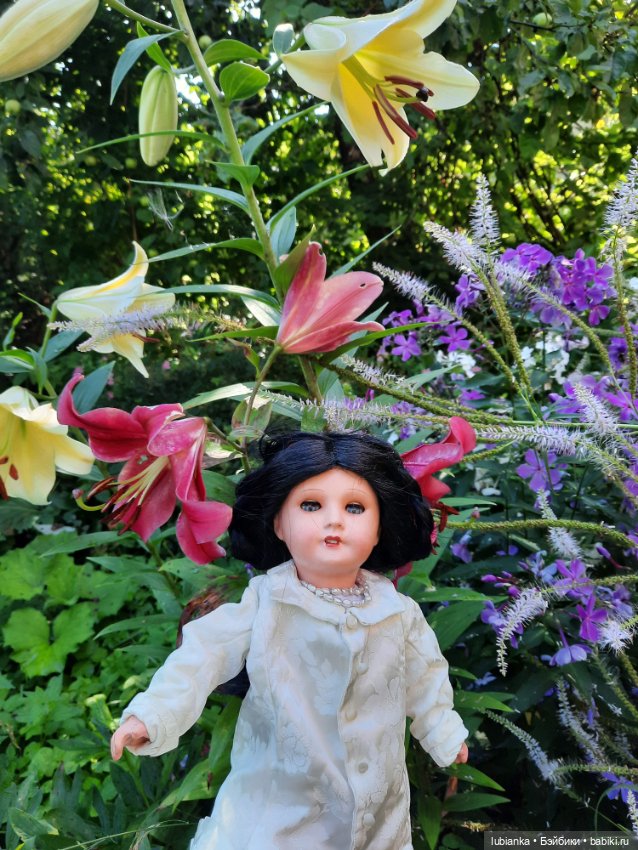 Просто утром вышли в сад — Антикварные куклы Unis France (Юнис): молд 301 (фото 9)
