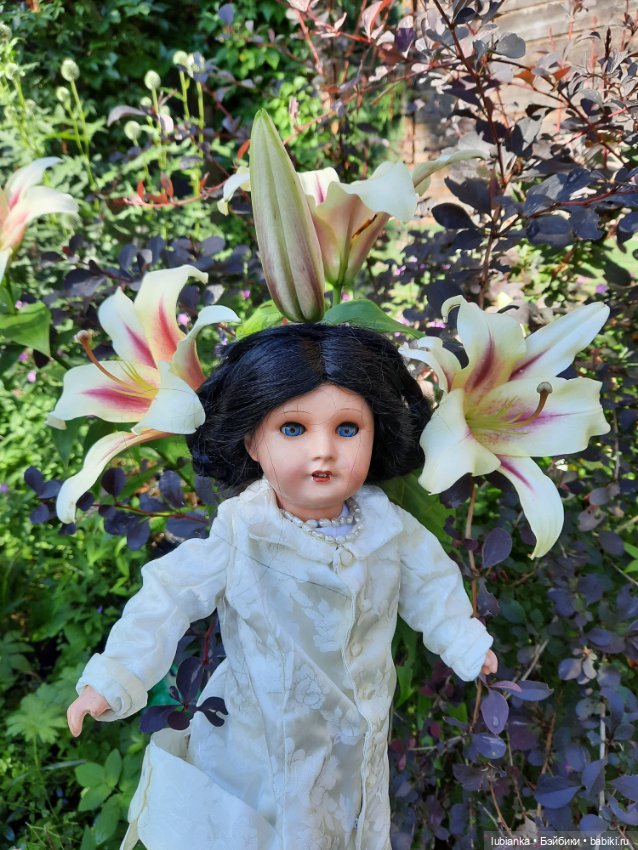 Просто утром вышли в сад — Антикварные куклы Unis France (Юнис): молд 301 (фото 2)