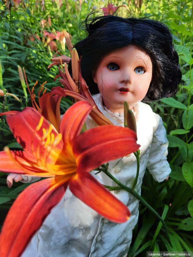 Просто утром вышли в сад — Антикварные куклы Unis France (Юнис): молд 301 (фото 6)
