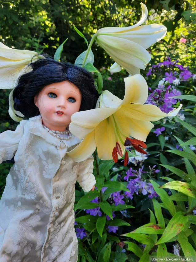 Просто утром вышли в сад — Антикварные куклы Unis France (Юнис): молд 301 (фото 7)