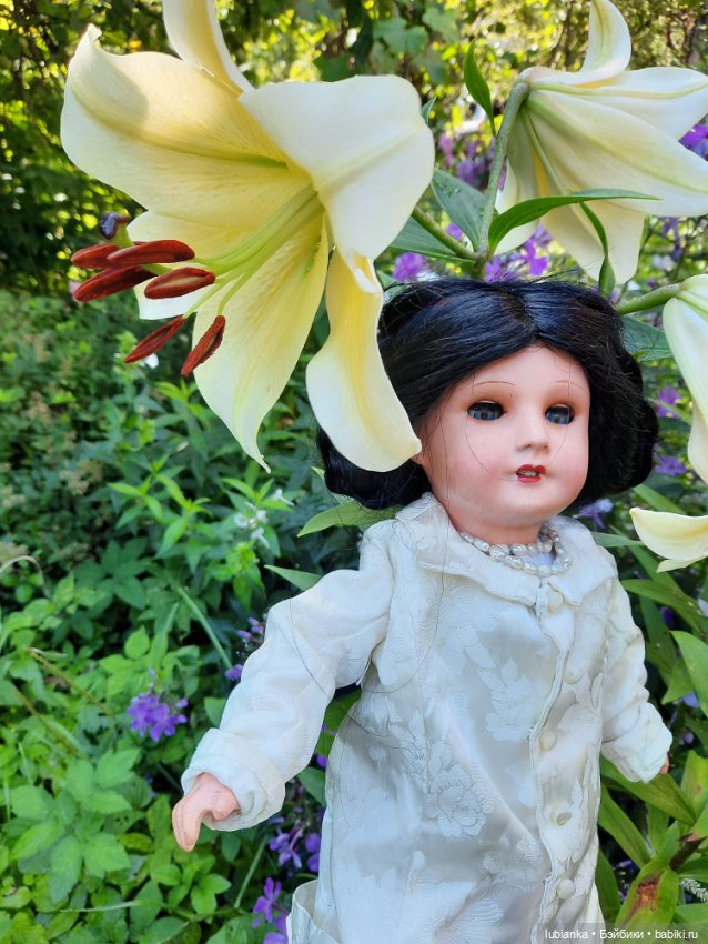 Просто утром вышли в сад — Антикварные куклы Unis France (Юнис): молд 301 (фото 5)