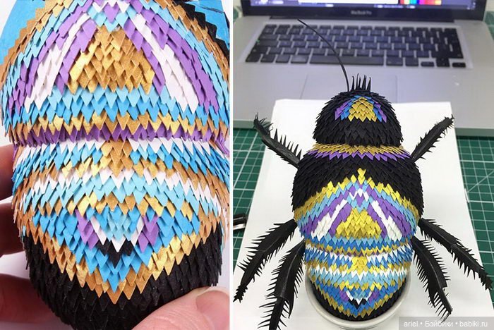 Бумажные скульптуры животных и насекомых от автора Lisa Lloyd (фото 4)