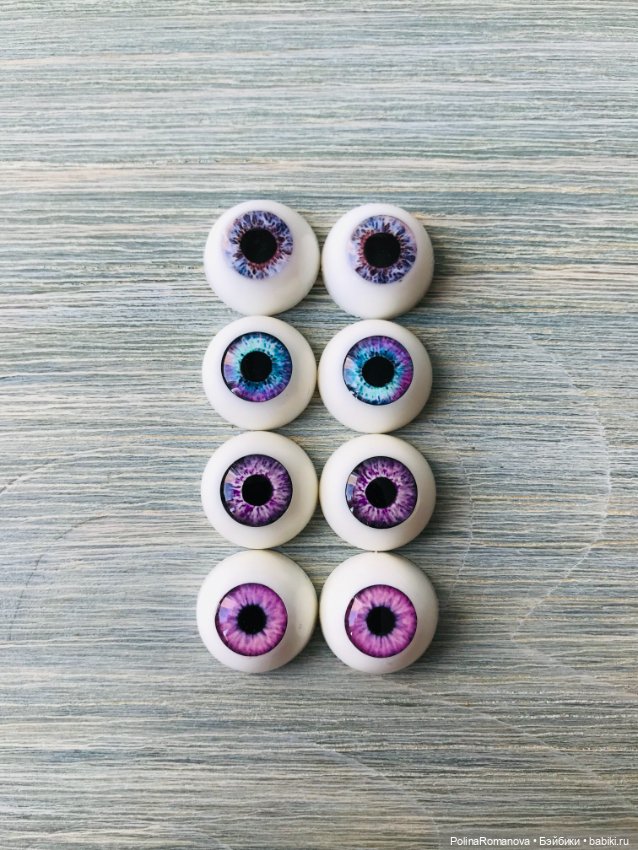 Разные цвета глаз 16 мм полусферы (фото 2)