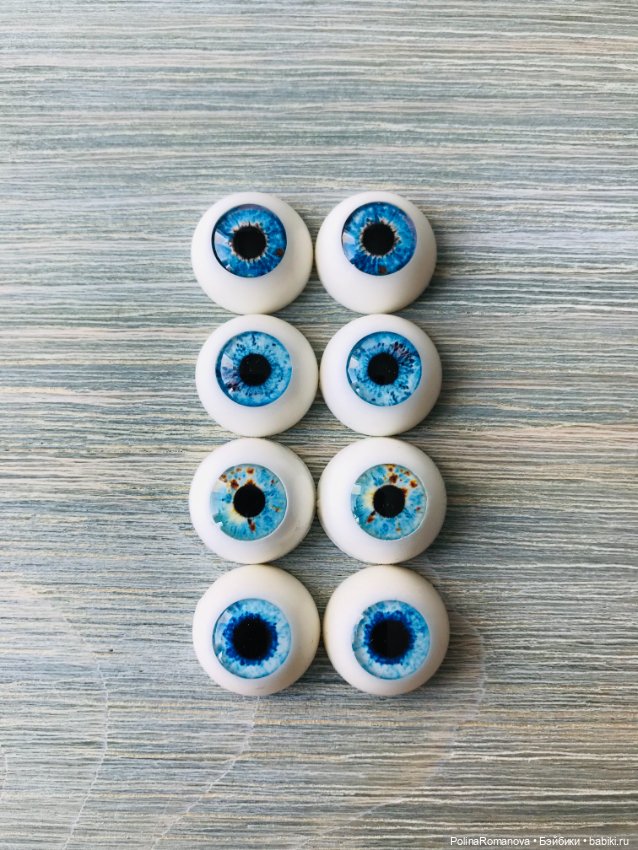 Разные цвета глаз 16 мм полусферы (фото 8)