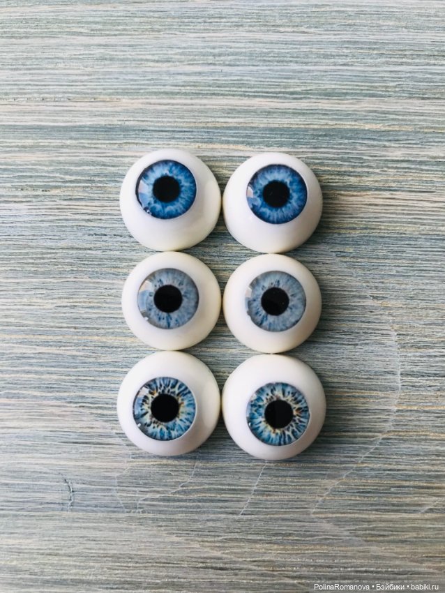 Разные цвета глаз 16 мм полусферы (фото 5)