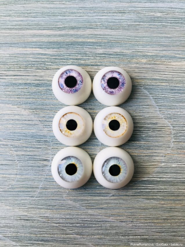 Разные цвета глаз 16 мм полусферы (фото 7)