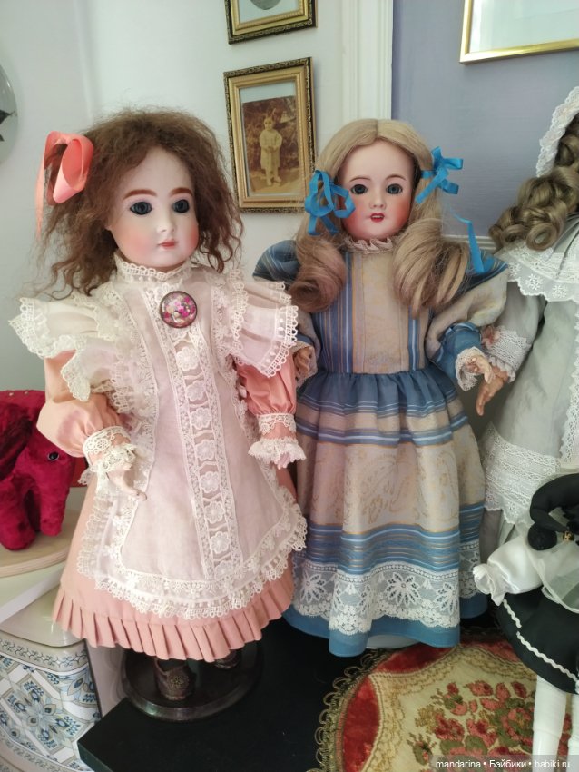 К Фифи приехала подружка — Антикварные куклы Unis France (Юнис): молд 301 (фото 2)
