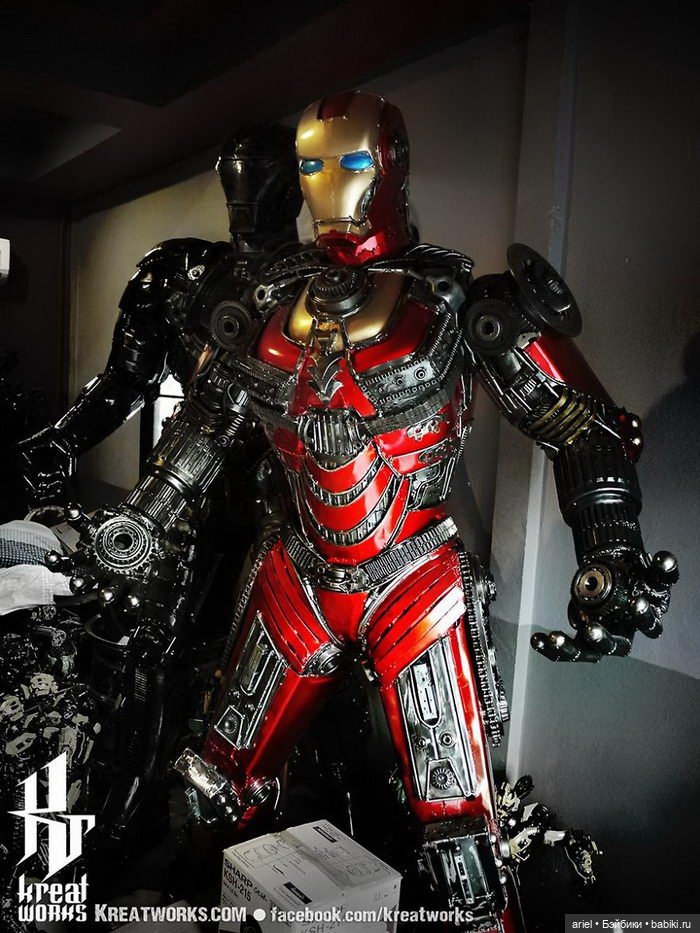 Роботы из металлического мусора: скульптуры Kreatworks