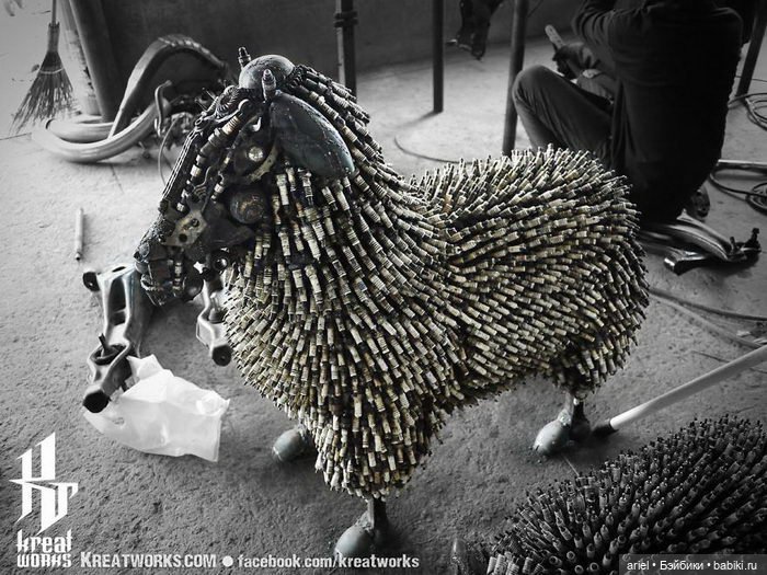 Роботы из металлического мусора: скульптуры Kreatworks (фото 7)