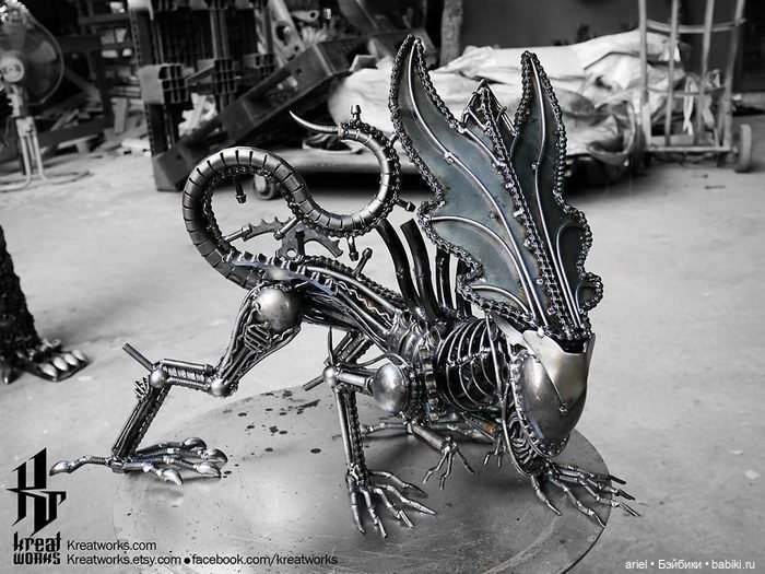 Роботы из металлического мусора: скульптуры Kreatworks (фото 2)
