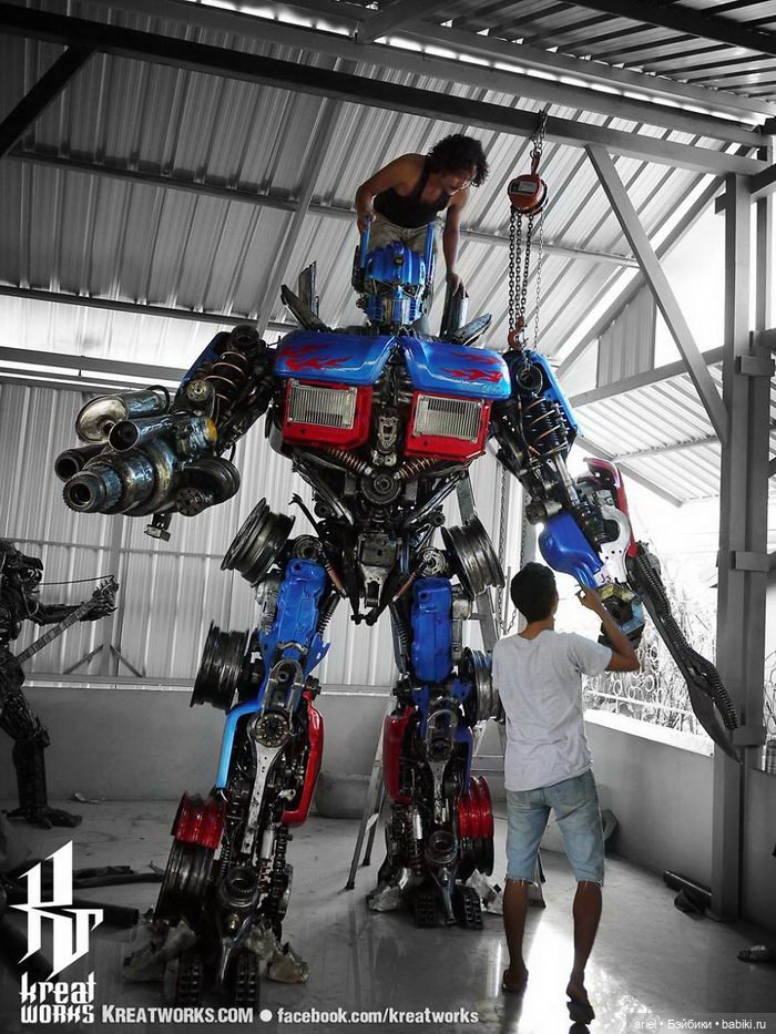 Роботы из металлического мусора: скульптуры Kreatworks (фото 8)