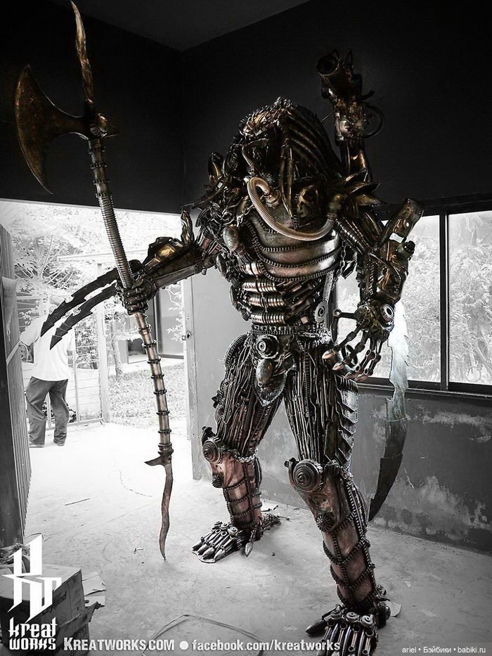 Роботы из металлического мусора: скульптуры Kreatworks