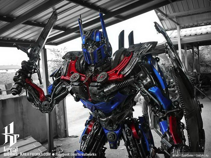 Роботы из металлического мусора: скульптуры Kreatworks