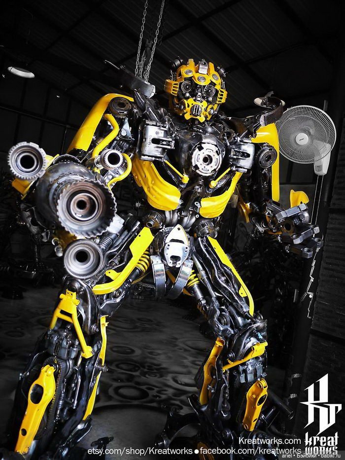 Роботы из металлического мусора: скульптуры Kreatworks (фото 3)