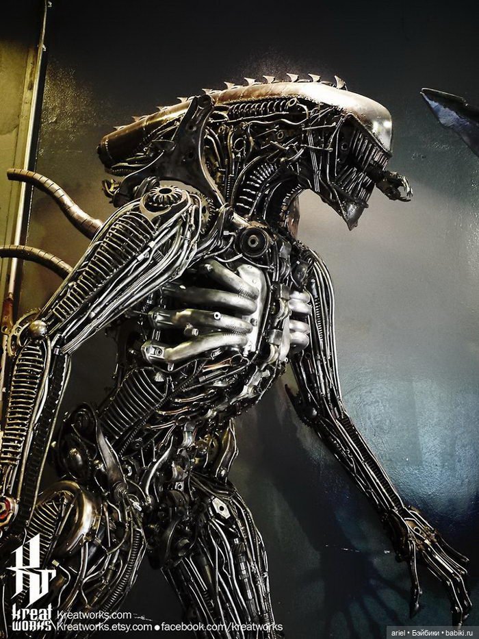 Роботы из металлического мусора: скульптуры Kreatworks