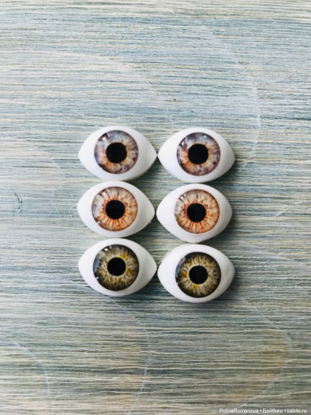Цвета новых глаз «рыбки» для кукол 16 мм (фото 10)