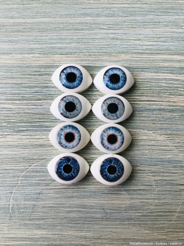 Цвета новых глаз «рыбки» для кукол 16 мм (фото 3)