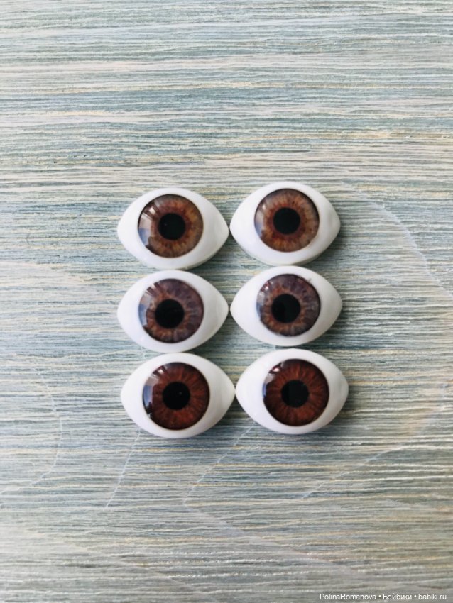 Цвета новых глаз «рыбки» для кукол 16 мм (фото 9)