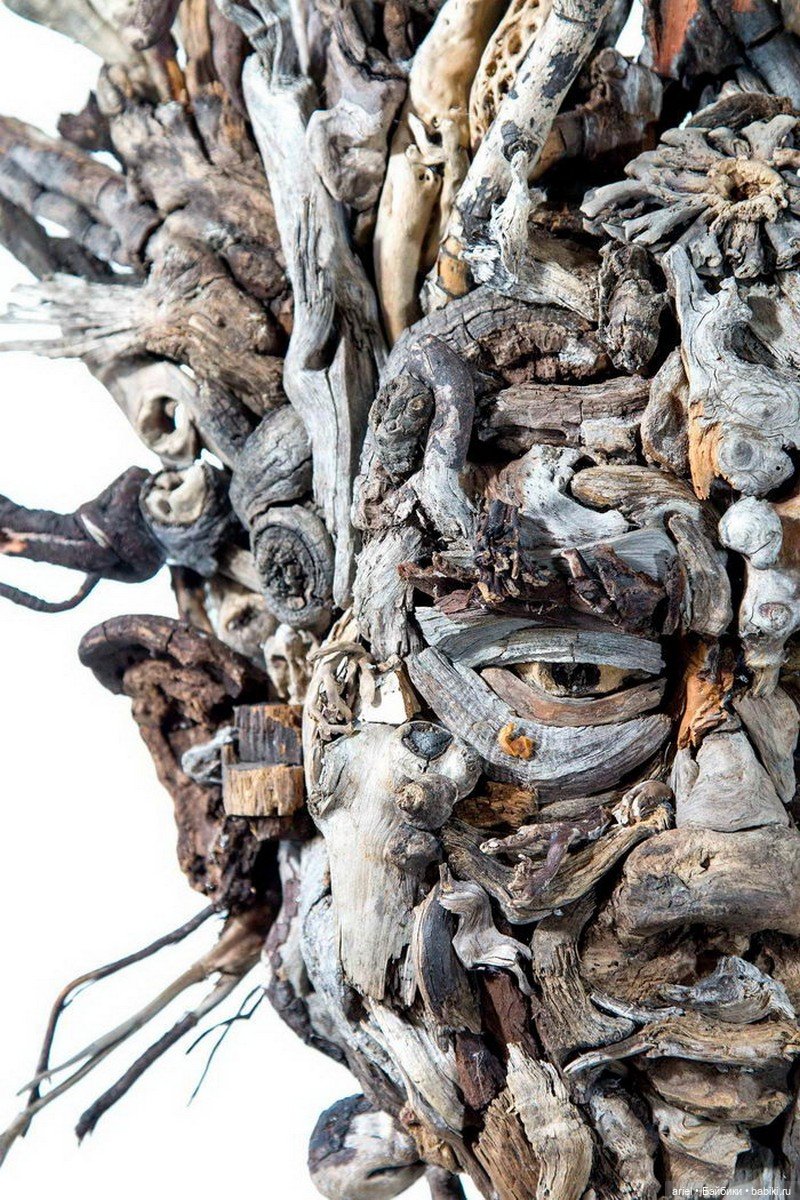 Деревянные портреты людей Bennett Ewing (фото 4)