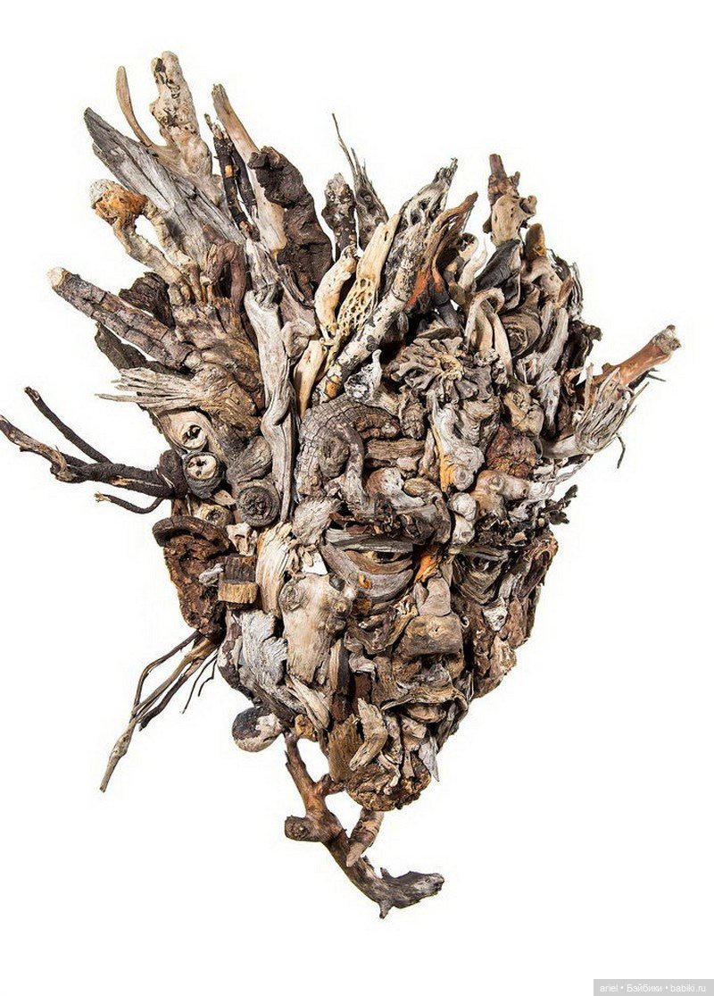 Деревянные портреты людей Bennett Ewing (фото 8)